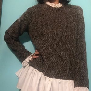 Peplum sweater
